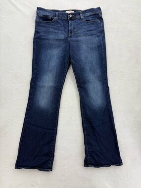 Women’s Lucky Brand Sweet Mid Rise Boot Jeans Size 14 Dark Blue